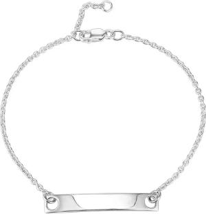 IUN Silver Couture AB003-WW Armband mit Gravurplatte Silber 925