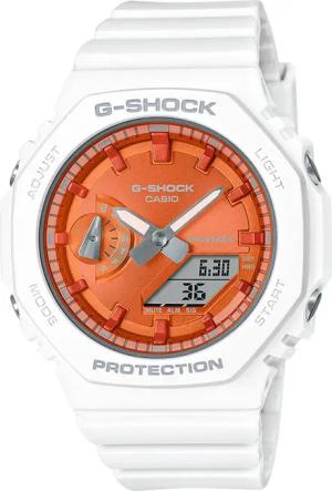 Casio GMA-S2100WS-7AER G-Shock Classic Ana-Digi Uhr Weiß/Orange