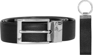 HUGO 50403065 Geschenkset Herren-Ledergürtel Schwarz