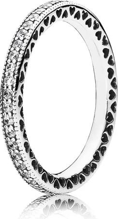 Pandora 190963CZ Damen-Ring Unendliche Herzen