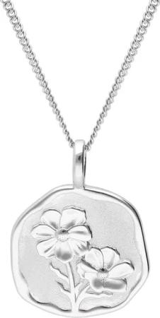 trendor 68000-10 Halskette mit Monatsblume Oktober 925 Silber Rhodiniert