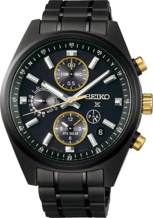 Seiko SSH169J1 Prospex Speedtimer GPS Solar Herren-Armbanduhr Schwarz LE