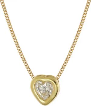 trendor 68230 Halsschmuck Herz-Anhänger Gold 333/8K an vergoldeter Silberkette