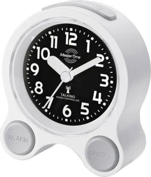Master Time MTC-71030-12W Deutsch Sprechender Funk-Wecker Weiß/Schwarz