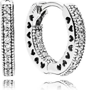 Pandora 296317CZ Ohrringe Unendliche Herzen
