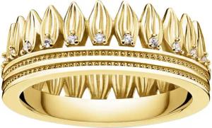 Thomas Sabo TR2282-414-14 Ring für Damen Krone Blätter goldfarben