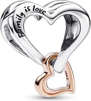 Pandora 782642C00 Charm Zweifarbiges Unendlichkeitsherz