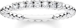 Thomas Sabo TR2323-051-14 Damen-Silberring Kugeln mit weißen Steinen