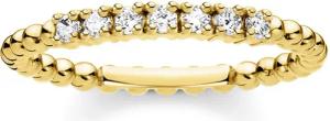 Thomas Sabo TR2323-414-14 Damen-Ring Kugeln mit weißen Steinen