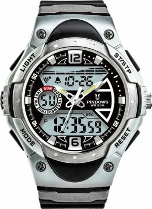 PINDOWS Fur Herren Damen MilitäR Tactical Watch, mit Led Hintergrundbeleuchtung GroßEs Zifferblatt 5 Atm Wasserdicht