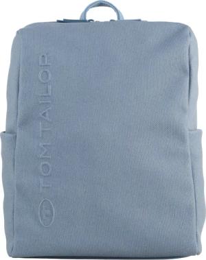 TOM TAILOR Damen TTROSA M Rucksack in Canvas-Optik mit Logoprägung, blau, Uni, Gr. ONESIZE