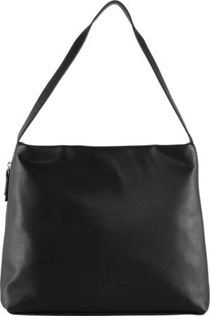 TOM TAILOR Damen TTYUMA M Beuteltasche mit Logo-Prägung, schwarz, Uni, Gr. ONESIZE