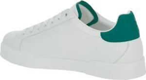 Dolce&Gabbana Low-Top Sneaker - Heren Portofino Sneaker Wit/Groen - Gr. 40 (EU) - in Weiß - für Damen