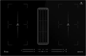 KKT KOLBE Induktions-Kochfeld IND800DRAFT, 80cm Kochfeld mit Dunstabzug Kochmulde Kochplatte Downdraft 4 Zonen