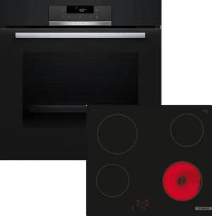 BOSCH Backofen-Set 2 HBD271FB66, mit nachrüstbar, AutoPilot, Halogen-Innenbeleuchtung