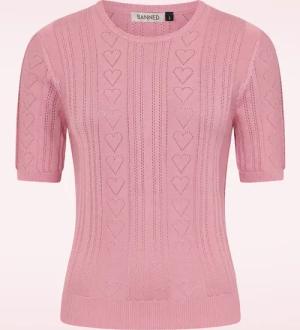 Ruby Hearts Pullover in Blush