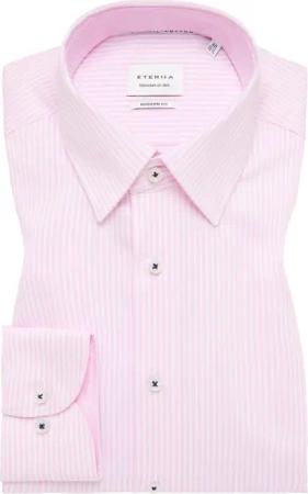 MODERN FIT Hemd in rosa gestreift