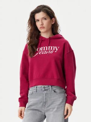 Tommy Jeans Sweatshirt Script DW0DW20306 Rosa Relaxed Fit
