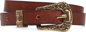 ONLY Damengürtel Onlty Slim Leather Wester Jeans Belt Acc 15338269 Braun