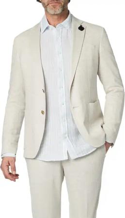 JOOP! Herren Sakko beige meliert Slim Fit