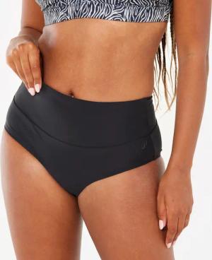Sportbikini Hose Damen hohe Taille - Eva schwarz