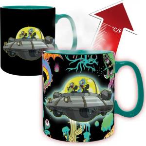 Rick And Morty Becher - Space Ship - Tasse mit Thermoeffekt - multicolor - Lizenzierter Fanartikel