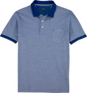 OLYMP Poloshirt "Casual", Two-Tone Piqué, Seitenschlitzen im Saum