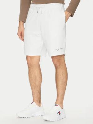 Tommy Hilfiger Sportshorts Small Logo MW0MW38698 Weiß Regular Fit
