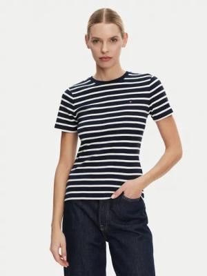 Tommy Hilfiger T-Shirt New Cody WW0WW40587 Dunkelblau Slim Fit