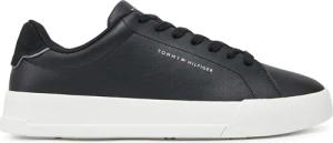 Tommy Hilfiger Sneakers Th Court Lth Detail Ess FM0FM05367 Schwarz