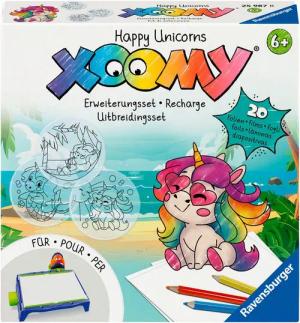 Ravensburger Malvorlage Xoomy, Erweiterungsset Happy Unicorns, Made in Europe