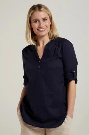 Petra Lockeres Damenhemd - Marineblau