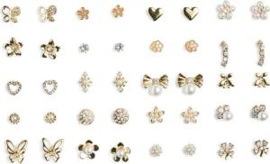 Pieces 20er-Set Ohrringe Pclona Mega Pack Earrings D2d 17153167 Goldfarben