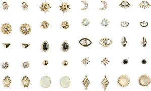 Pieces 20er-Set Ohrringe Pclona Mega Pack Earrings D2d 17153167 Goldfarben