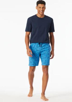 Hose kurz indigo gemustert - Mix+Relax 48