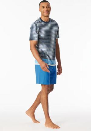 Schlafanzug kurz Ringel aquarium - Casual Nightwear 54