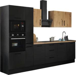 BASIC by Balculina Küchenzeile "Turin", Breite 300 cm, wahlweise mit E-Geräten