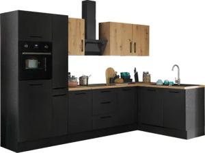 BASIC by Balculina Winkelküche "Turin", Stellbreite 310x175 cm, wahlweise mit E-Geräten