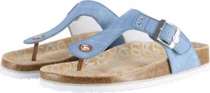 TOM TAILOR Damen Zehentrenner in Jeans-Optik, blau, Uni, Gr. 37