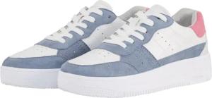 TOM TAILOR DENIM Damen Sneaker mit Colour-Blocking, weiß, Uni, Gr. 38