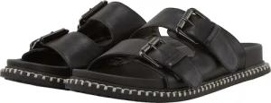 TOM TAILOR Damen Flache Sandalen mit Verschluss-Schnallen, schwarz, Uni, Gr. 40