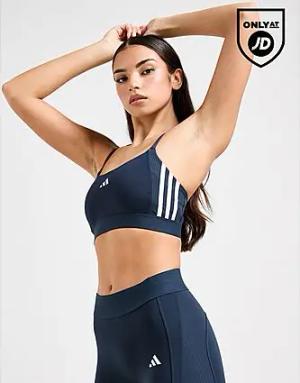 adidas Hyperglam Ribbed Bralette Damen - Damen, Navy