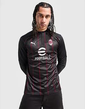 PUMA AC Mailand Pre-Match 1/4 Zip Top - Herren, Black