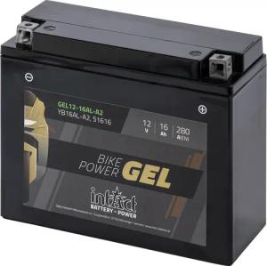 intAct Batterie Bike Power Gel geschlossen GEL12-16AL-A2 12V, 16Ah