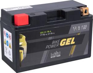 intAct Batterie Bike Power Gel geschlossen GEL12-7B-4 12V/6Ah (YT7B