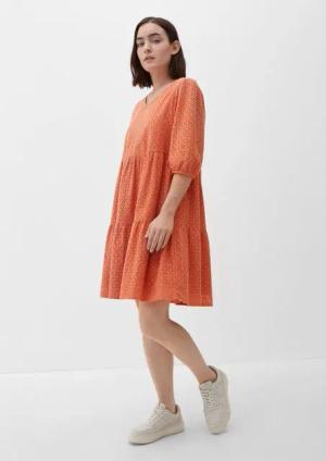s.Oliver Minikleid Kleid aus Shiffley Volants