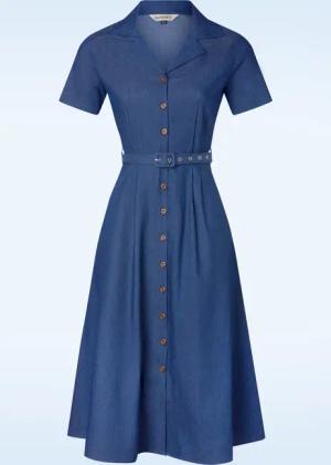 Summer Denim Dream Kleid in Blau