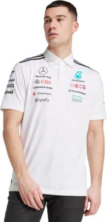 Adidas mercedes Herren Polohemden - Weiß - Größe: XS - Poly Mesh - Foot Locker
