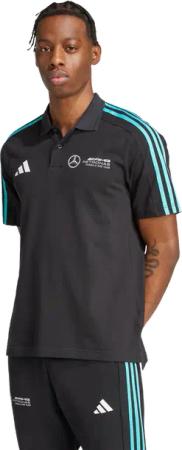 Adidas mercedes Herren Polohemden - Schwarz - Größe: M - Baumwoll-Jersey - Foot Locker