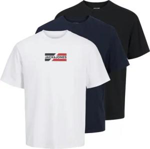 Jack & Jones Kurzarmshirt JJECORP GRAPHIC TEE SS O-3PK MP NOOS (Packung, 3-tlg)